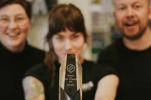 Vi ble kåret til Nordics Best Roaster 2026! Men hva er det egentlig?