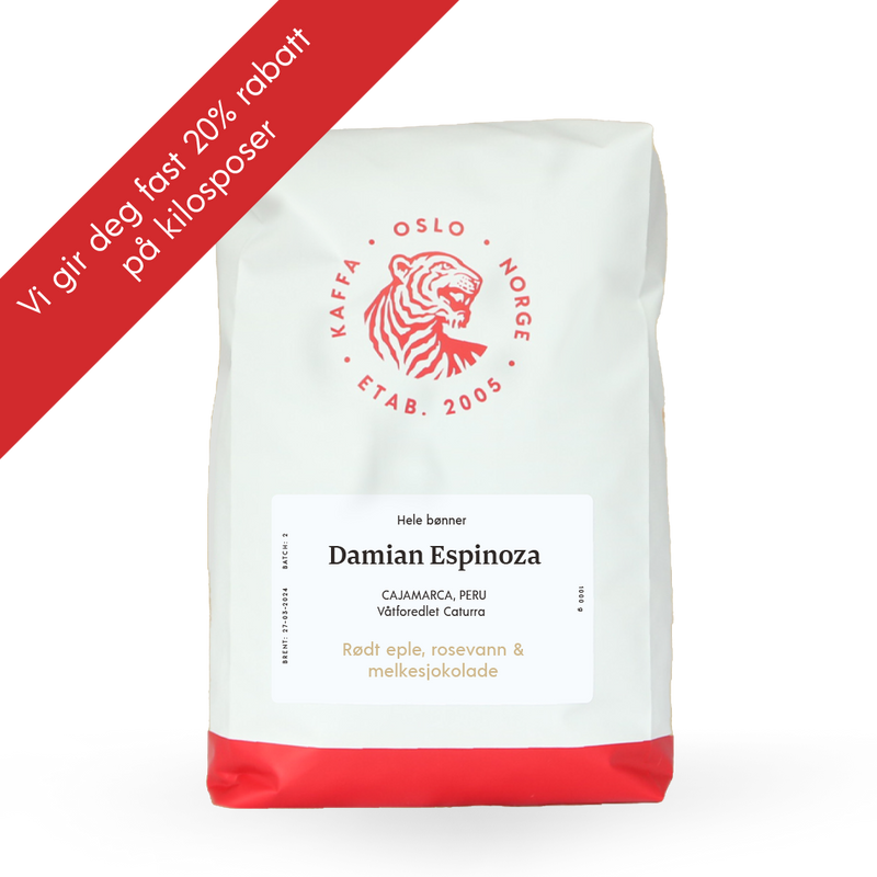 Kaffebønner 1kg Peru Damian Espinoza
