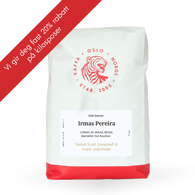 Kaffebønner 1kg Brasil Irmas Pereira