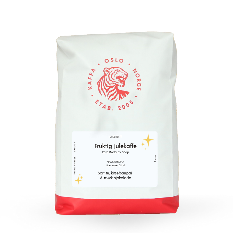 Kaffebønner 1kg Fruktig Julekaffe fra Etiopia