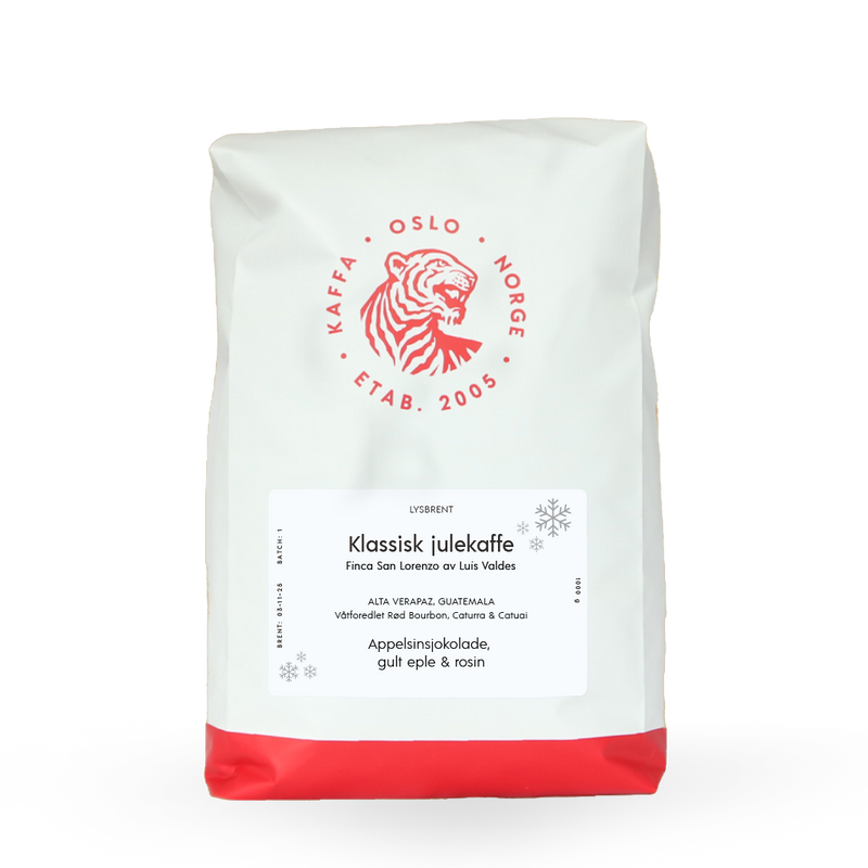 Kaffebønner 1kg Klassisk Julekaffe fra Guatemala