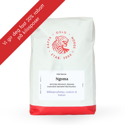 Kaffebønner 1kg Rwanda Ngoma