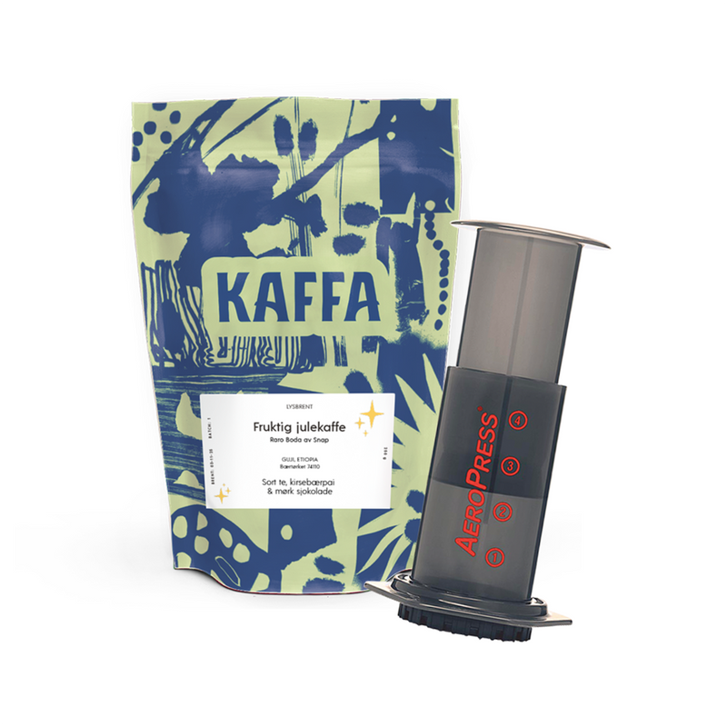 Aeropress og fruktig julekaffe