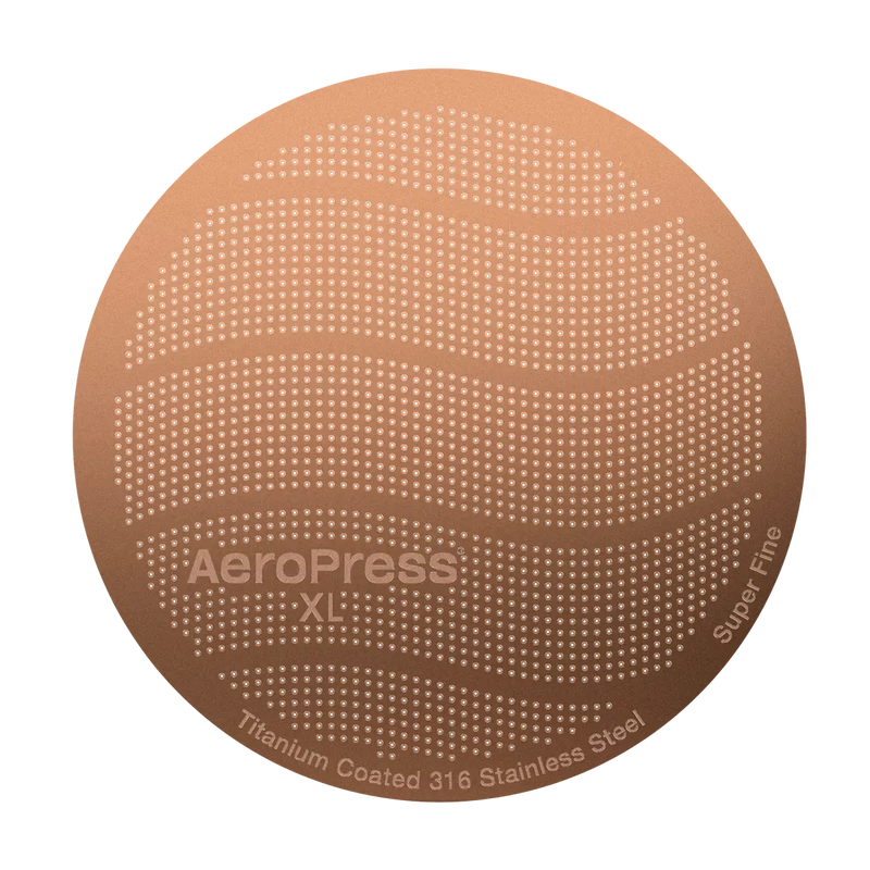 AeroPress XL Gold Tone Filter - Gjenbrukbart Metallfilter