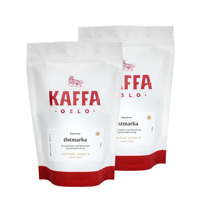 Kaffeabonnement fra Kaffa på 500g Østmarka espresso - KAFFAbutikk