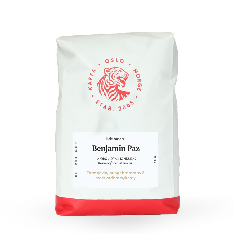 Kaffebønner 1kg Honduras Benjamin Paz
