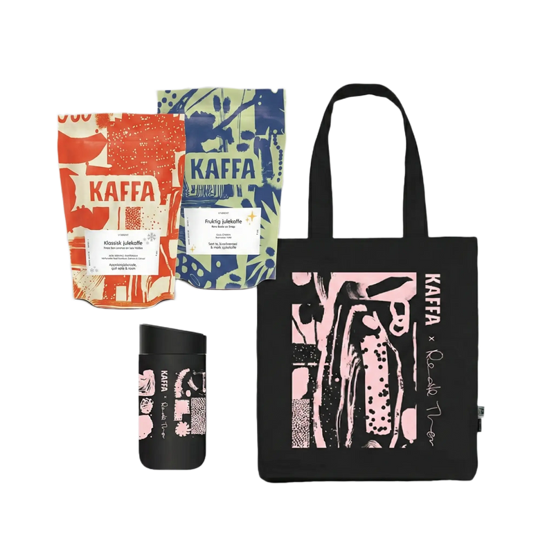 Julekaffe, handlenett og termokopp i KAFFA x Renate Thor design