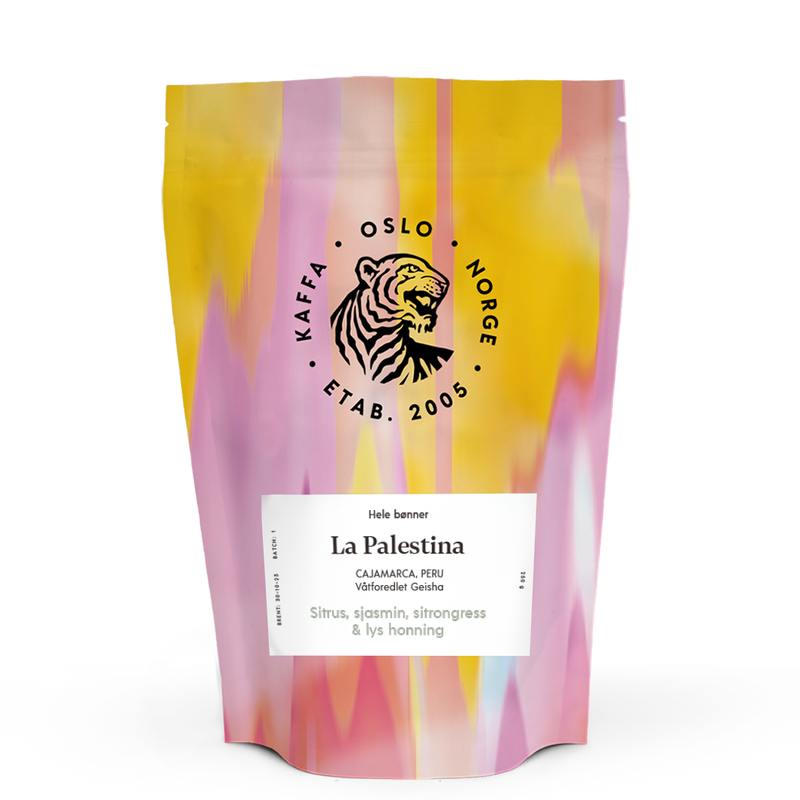 Kaffebønner Peru  La Palestina Geisha 250g