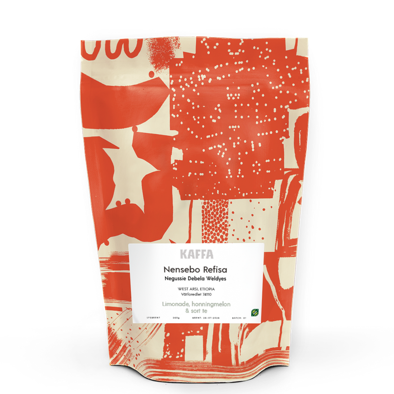 Kaffebønner Etiopia Refisa Nensebo Økologisk