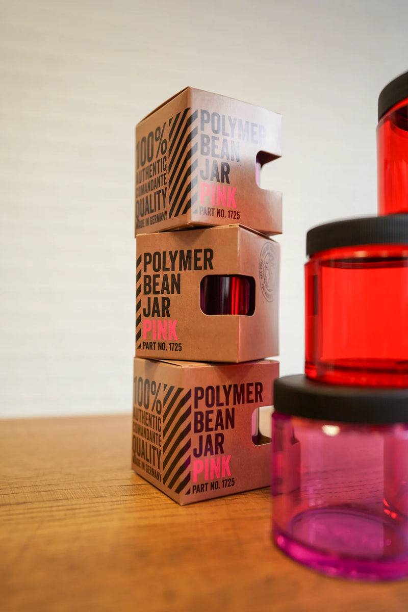 Comandante Bean Jar i polykarbonat med spreke farger