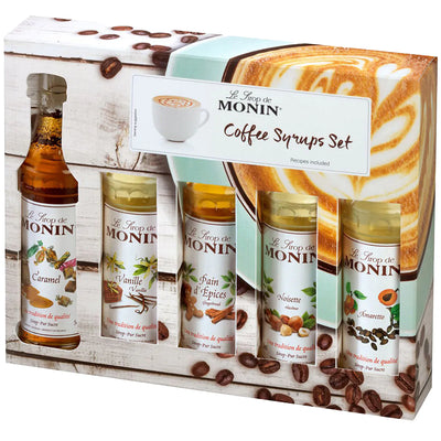 Monin Gavesett Kaffesirup 5 flasker x 50ml