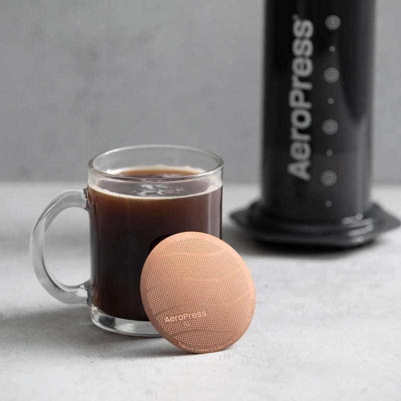 AeroPress XL Gold Tone Filter - Gjenbrukbart Metallfilter