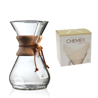 Chemex 8 kopps pakke med filter