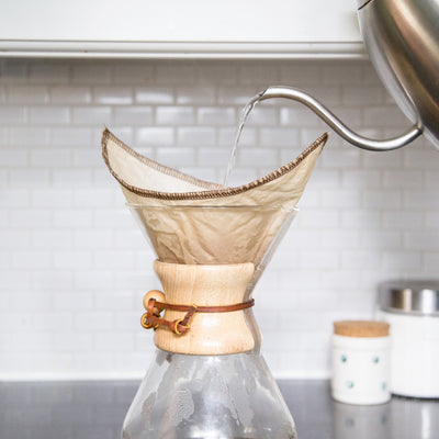 CoffeeSock Chemex Style Kvadrat 6-10 kopp økologisk tøyfilter - KAFFAbutikk