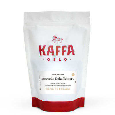 Kaffebønner 250g Dekaffinert kaffe fra Acevedo Colombia - KAFFAbutikk