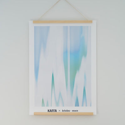 KAFFA Plakat blå av Kristine Moen - KAFFAbutikk