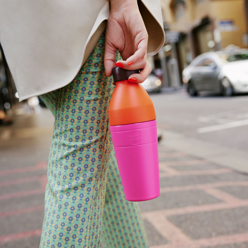 KeepCup Helix sett med termobeger og flaske Afterglow - KAFFAbutikk