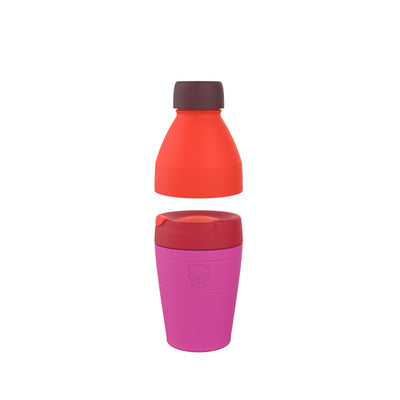 KeepCup Helix sett med termobeger og flaske Afterglow - KAFFAbutikk